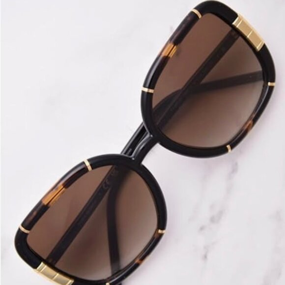 Sunglasses Tory Burch TY 9071 U 189613 Dark Tortoise/Black - Picture 1 of 7